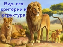 Презентация по биологии на тему Вид, его критерии и структура (9 класс)