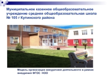 Модель организации внеурочной деятельности в рамках внедрения ФГОС НОО