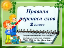 Презентация по русскому языку Правила переноса слов