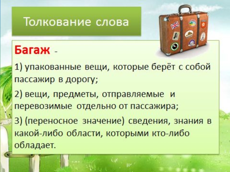 Багаж существительное. Толкование слова багаж. Багажом как пишется. Багаж словарное слово. Как писать слово багаж.