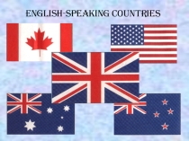 Презентация по английскому языку на тему English speaking countries
