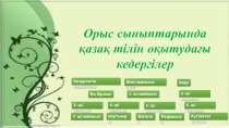 Презентация по теме Препятствие в обучение казахского языка в русских классах