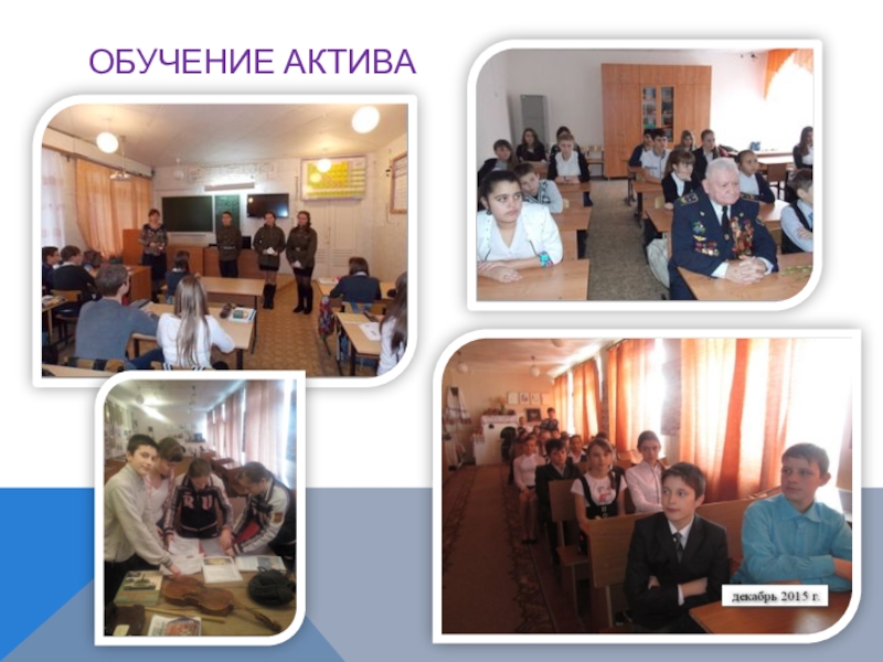 Презентация к проекту Аллея Памяти и Славы ОБУЧЕНИЕ АКТИВА ОБУЧЕНИЕ АКТИВА
