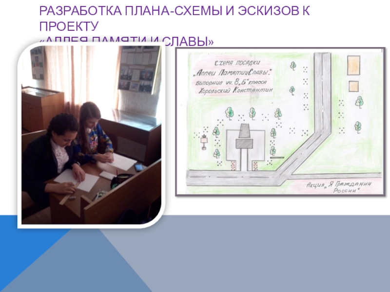 Презентация к проекту Аллея Памяти и Славы РАЗРАБОТКА ПЛАНА-СХЕМЫ И ЭСКИЗОВ К ПРОЕКТУ «АЛЛЕЯ ПАМЯТИ И СЛАВЫ» РАЗРАБОТКА ПЛАНА-СХЕМЫ И ЭСКИЗОВ К ПРОЕКТУ «АЛЛЕЯ ПАМЯТИ И СЛАВЫ»