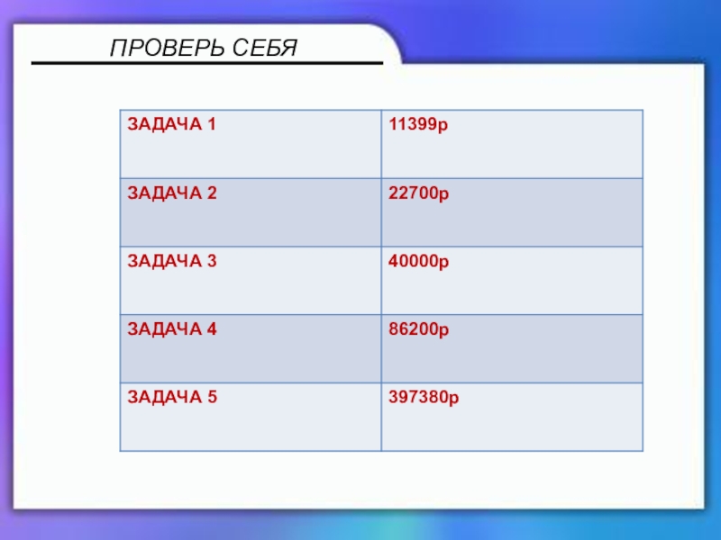 Презентация по математике 5 класс ПРОВЕРЬ СЕБЯ ПРОВЕРЬ СЕБЯ