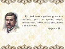 Презентация по русскому языку на тему  Язык и речь