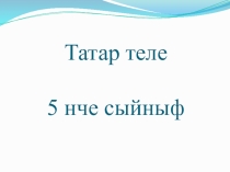 Презентация по татарскому языку на тему  Подготовка к сочинению 5 класс)