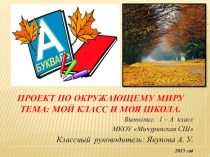 Проект  Мой класс и моя школа