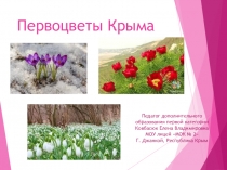 Первоцветы Крыма