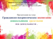 Презентация по патриотическому воспитанию