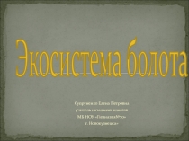 Презентация по окружающему миру Экосистема болота