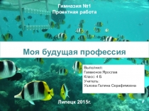 Проектная работа Моя будущая профессия.