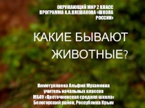 Презентация по окружающему миру 2 класс Какие бывают животные