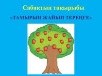Презентация по самопознанию на тему Тамырын жайып тереңге 7 класс