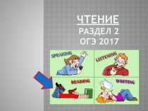 Презентация по английскому языку на тему Чтение. Методическое сопровождение к ОГЭ.