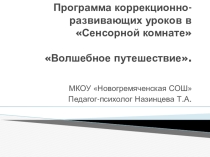 Презентация коррекционно-развивающего урока Волшебное путешествие