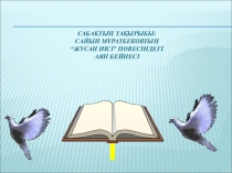 ПРЕЗЕНТАЦИЯ жусан иісі повесіндегі Аян бейнесі