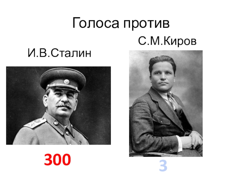 Урок истории на тему Внутрипартийная борьба 9 класс Голоса противИ.В.Сталин300С.М.Киров3 Голоса противИ.В.Сталин300С.М.Киров3
