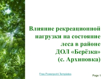 Презентация Лес и Человек