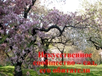 Презентация по окружающему миру на тему  Искусственное сообщество сад, его обитатели (4 класс)