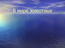 Игра по экологии В мире животных для 3 - 4 классов