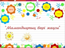 Тақырыбы: Мамандықтың бәрі жақсы