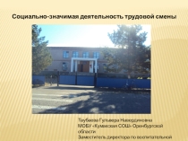 Отчет о социально-значимой деятельности летней трудовой смены