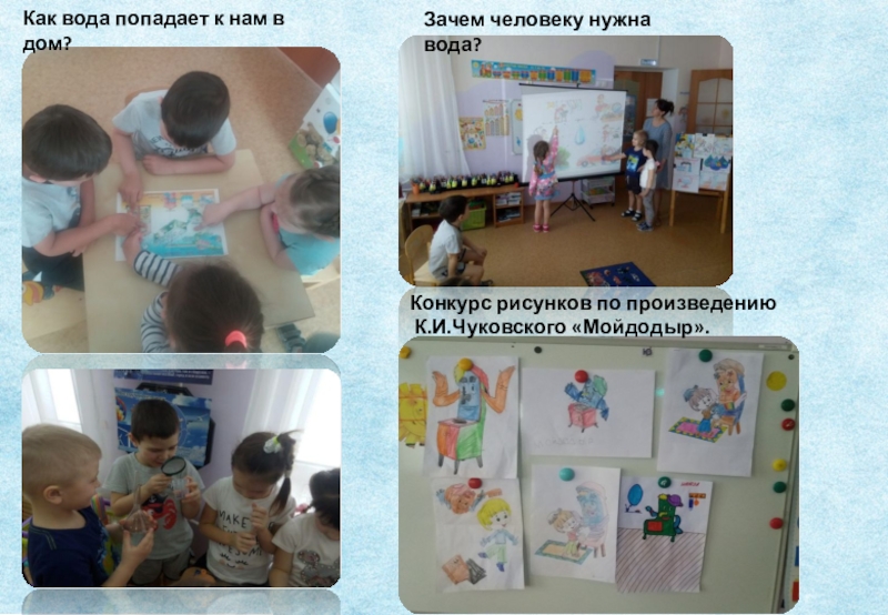 Проект экологической направленности Вода- источник жизни Как вода попадает к нам в дом?Зачем человеку нужна вода?Конкурс рисунков Как вода попадает к нам в дом?Зачем человеку нужна вода?Конкурс рисунков по произведению
