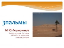 Презентация по творчеству М.Ю.Лермонтова ( 6 класс)