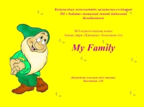 Презентация My family 1 класс