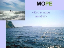 Презентация для детей средней группы на тему: Кто в море живёт?