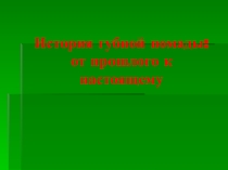 Презентация по дисциплине Технология визажа на тему История губной помады для студентов СПО