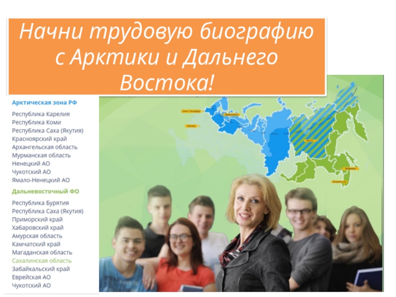 Кл.ч.на тему Начни трудовую биографию с Арктики и Дальнего Востока! Начни трудовую биографию с Арктики и Дальнего Востока! Начни трудовую биографию с Арктики и Дальнего Востока!