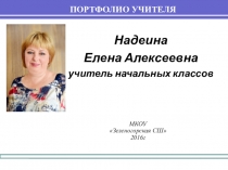 Портфолио учителя начальных классов