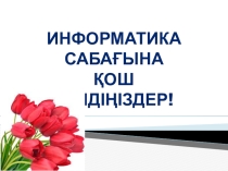 Электрондық кестелер. MS Excel бағдарламасының интерфейсі, негізгі ұғымдар сабағының презентациясы