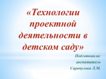 Проектная деятельность в дошкольном образовании