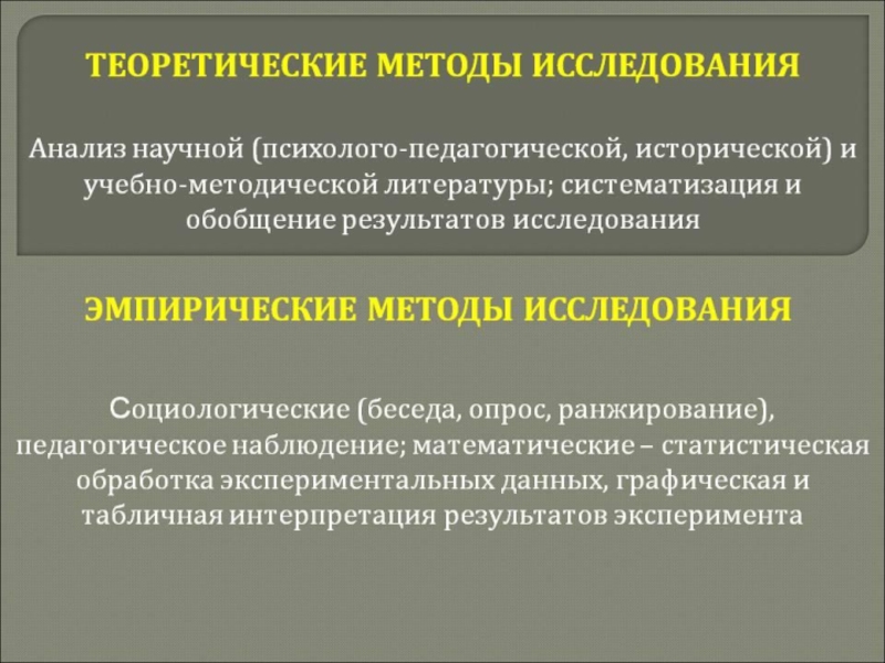 Теоретические и экспериментальные подходы к исследованию характера презентация