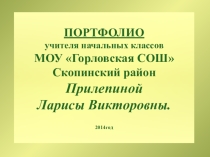 Портфолио учителя начальных классов