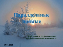 Презентация по геометрии на тему Параллельные прямые (7 класс)