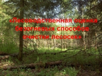 Безогневой способ очистки леса
