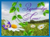 Презентация для детей младшей группы на тему Здравствуй лето