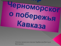 Презентация по окружающему миру 4 класс Животный мир Черноморского побережья Кавказа