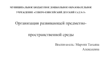 Фотоматериалы. Развивающая предметно-пространственная среда