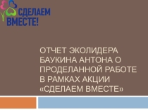 Отчёт эколидера