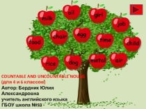 Презентация по английскому языку на тему Countable and uncountable nouns