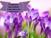 Презентация по английскому языку на тему Mixed Conditionals