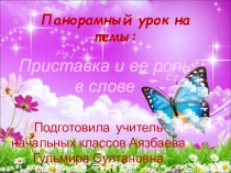 Презентация: Приставка и ее роль в слове