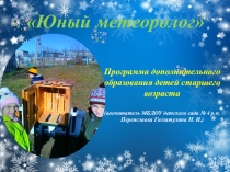 Реализация программы Юный метеоролог с детьми старшего возраста. Презентация.