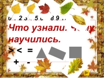 Презентация итогового урока по математике в 1 классе