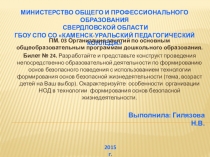 Презентация по формированию основ безопасного поведения старших дошкольников